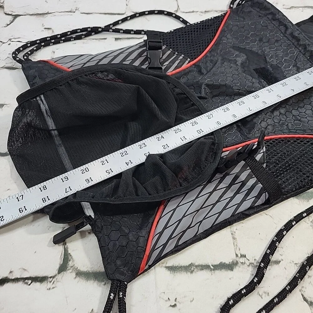 Franklin‎ Deluxe Sport Sack String Backpack Black Red